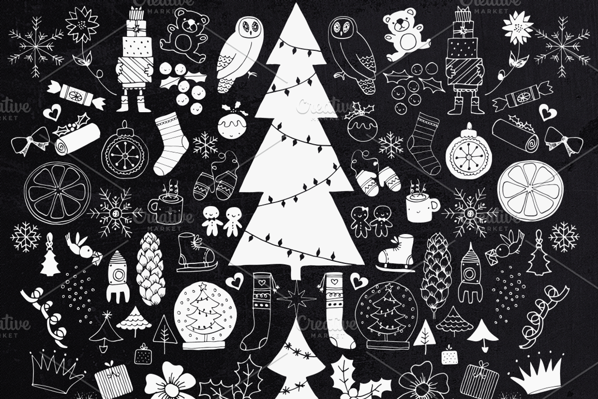 Christmas Celebration Kit, a Decorative Illustration by StylishDesignMe (Photo 2 of 5)