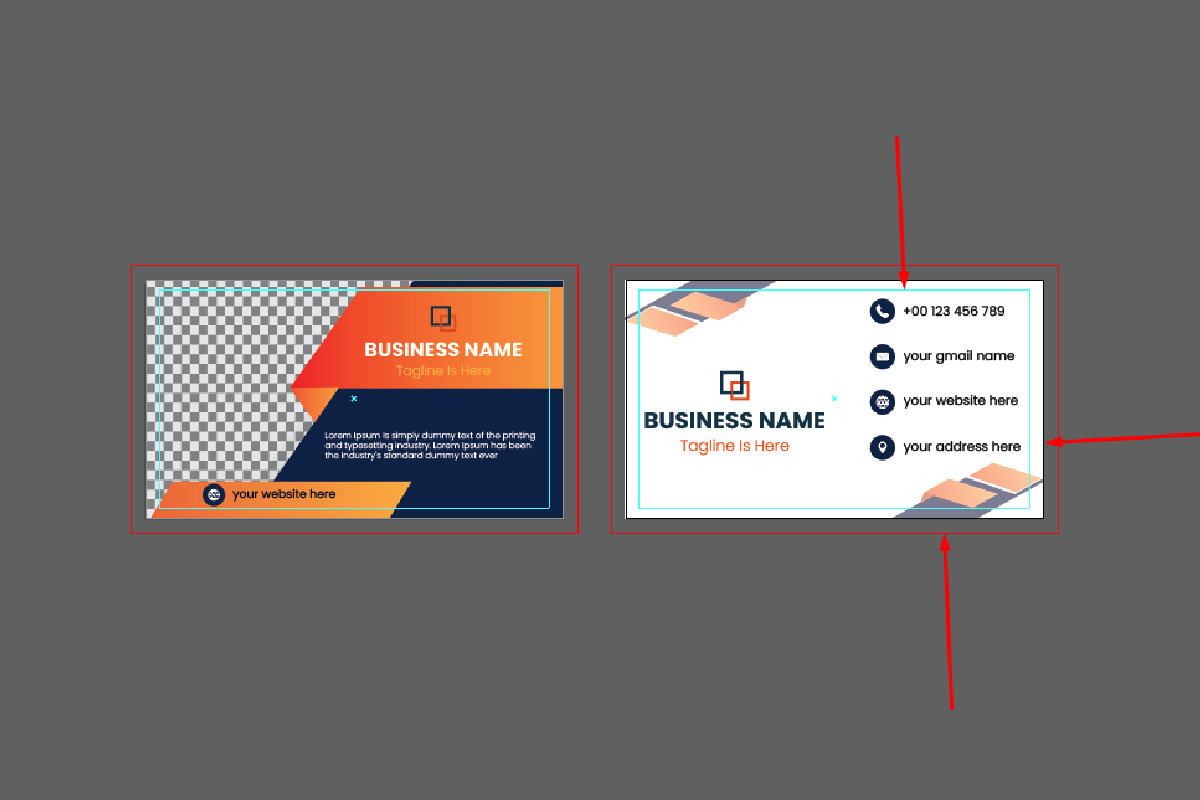 Professional Business Cards Template, a Card Template by DESIGNSKIT (Photo 2 of 2)