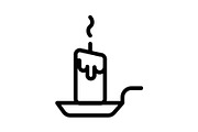 Candle icon, an Outline Icon by Sumberpangan (Thumbnail 4 of 5)