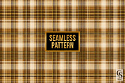 Gold Tartan Plaid Seamless Pattern, a Pattern Graphic by Creative Store (Thumbnail 4 of 5)