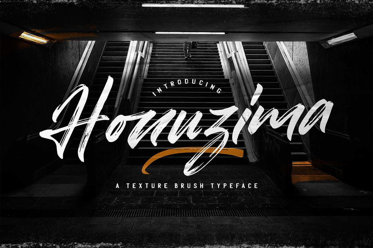Honuzima - Handbrush Script Font, a Script Font by StringLabs (Photo 1 of 11)