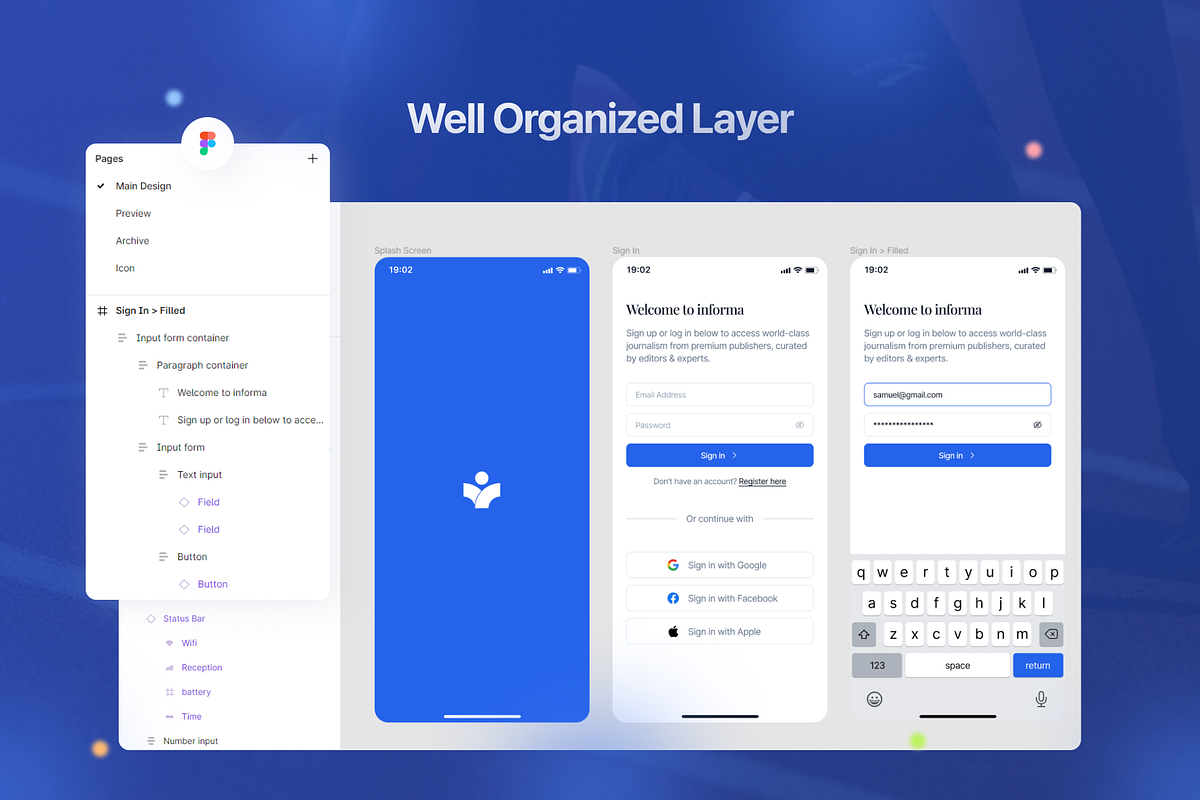 Informa - Article Mobile App UI Kit, an UI Kit Template by andrisetiawannn (Photo 3 of 5)