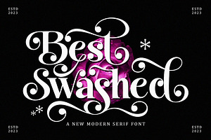 Best Swashed Serif Font