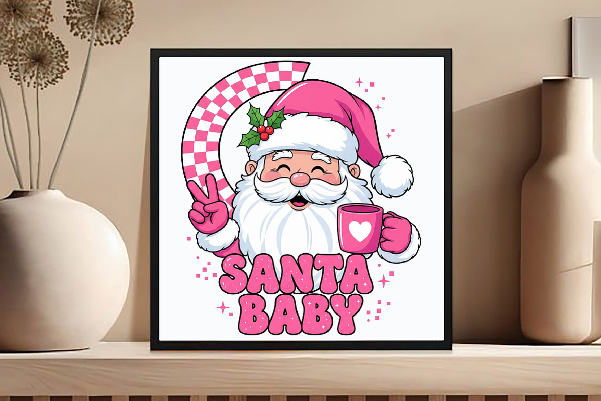 Santa baby Christmas PNG, an Illustration by DreamCafeArt (Photo 5 of 6)