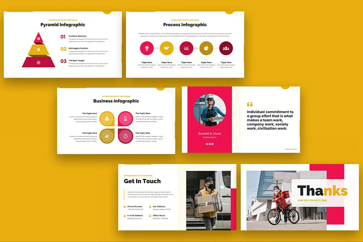 Packdex  Express Delivery Powerpoint, a Presentation Template by Fit-tee (Photo 4 of 6)