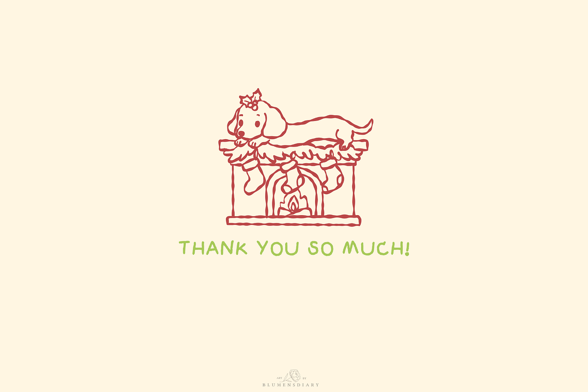Weenie Wonderland Clipart, an Animal Illustration by Blumensdiary (Photo 5 of 5)