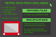 Retro Tech Illustration Pack, a Technology Illustration by saragoodies (Thumbnail 4 of 7)