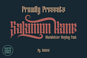 Salamon Kane Blackletter Display, a Blackletter Font by IHDSTD
