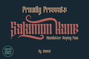 Salamon Kane Blackletter Display, a Blackletter Font by IHDSTD (Thumbnail 1 of 7)