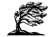 Windblown Tree Silhouette, an Object Graphic by Gfx_Store (Thumbnail 5 of 16)