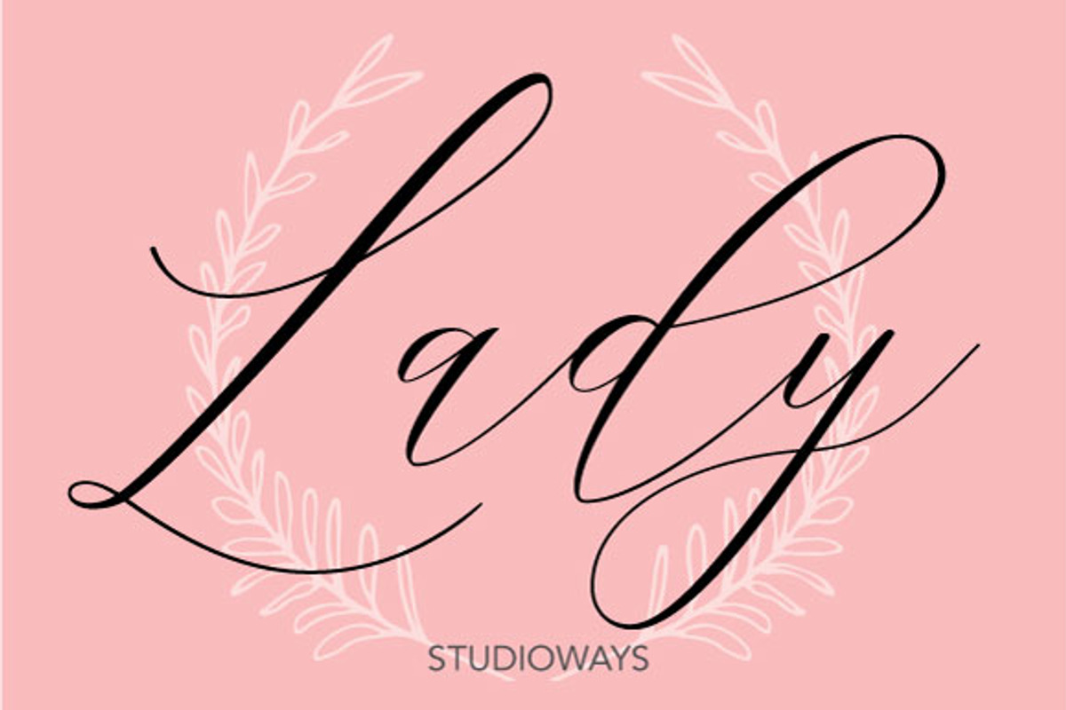 Lady Slippers Loops, a Script Font by STUDIOWAYS (Photo 6 of 6)