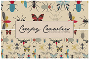 Creepy Crawlies Pattern Set, a Pattern Graphic by illuztrate (Thumbnail 3 of 3)