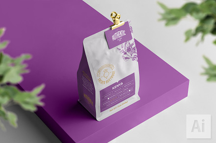 Sacred Beetroot Coffee Bag Ai, a Marketing Template by fisihsani