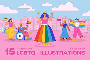 LGBT Pride Illustration, an Object Illustration by DesignerCandies