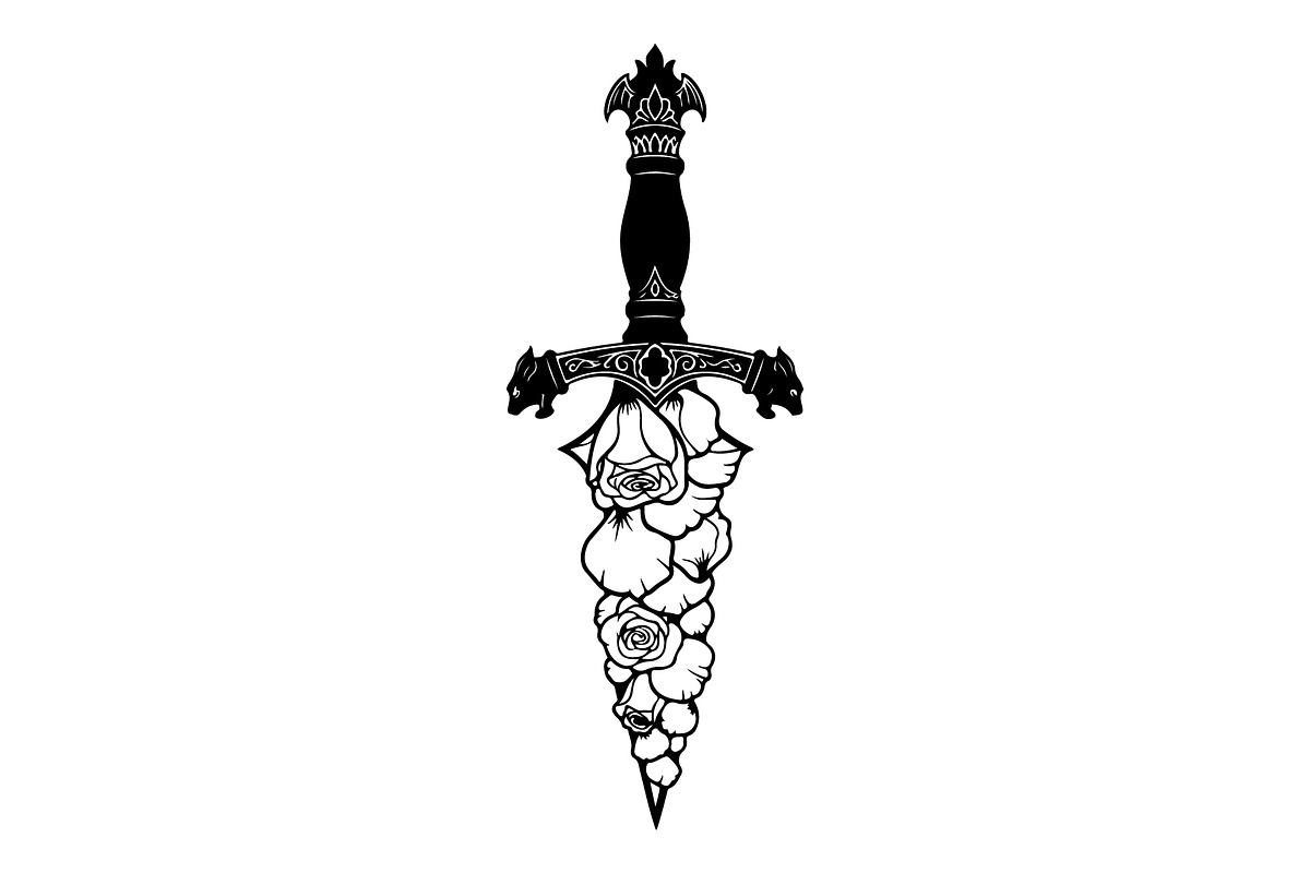 Ornamental Dagger Silhouette Bundle, an Object Illustration by Gaye Art (Photo 31 of 31)