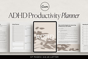 ADHD Productivity Planner Canva, a Presentation Template by HelloKarla (Thumbnail 1 of 5)
