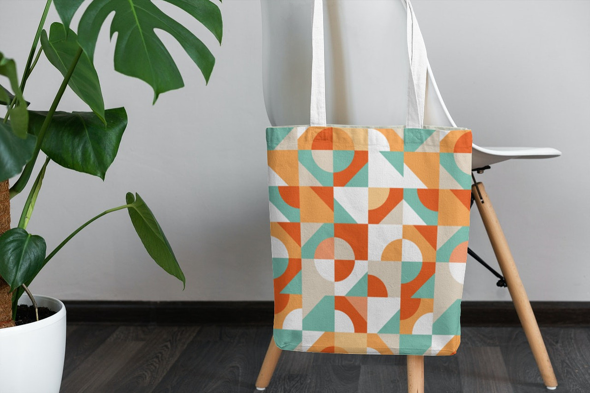 8 Retro Minimalist Seamless Patterns, a Pattern Graphic by Zakazis (Photo 5 of 7)