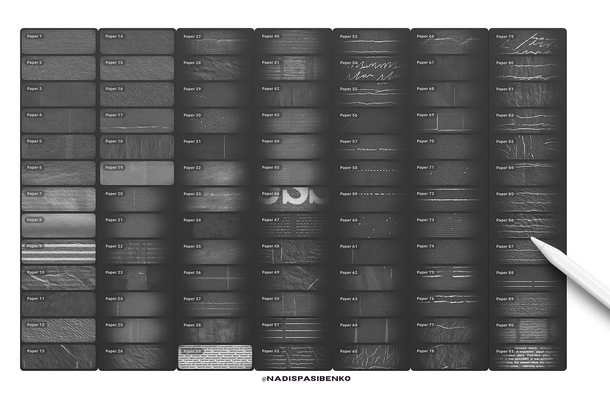 Modern Paper - Procreate Textures, a Brush Add-On by Spasibenko Art (Photo 7 of 8)