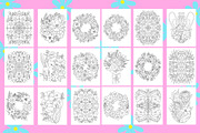Flowers Coloring Book, a Decorative Illustration by Line Store (Thumbnail 4 of 7)