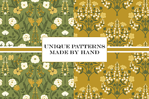 Art Nouveau Floral Patterns