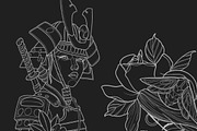 Badass girls Procreate stamps, a Brush Add-On by ProcreateInk (Thumbnail 4 of 10)