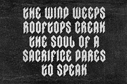 SAYAT BOLD BLACKLETTER TYPEFACE, a Blackletter Font by CONTRIVEDAZE (Thumbnail 4 of 7)