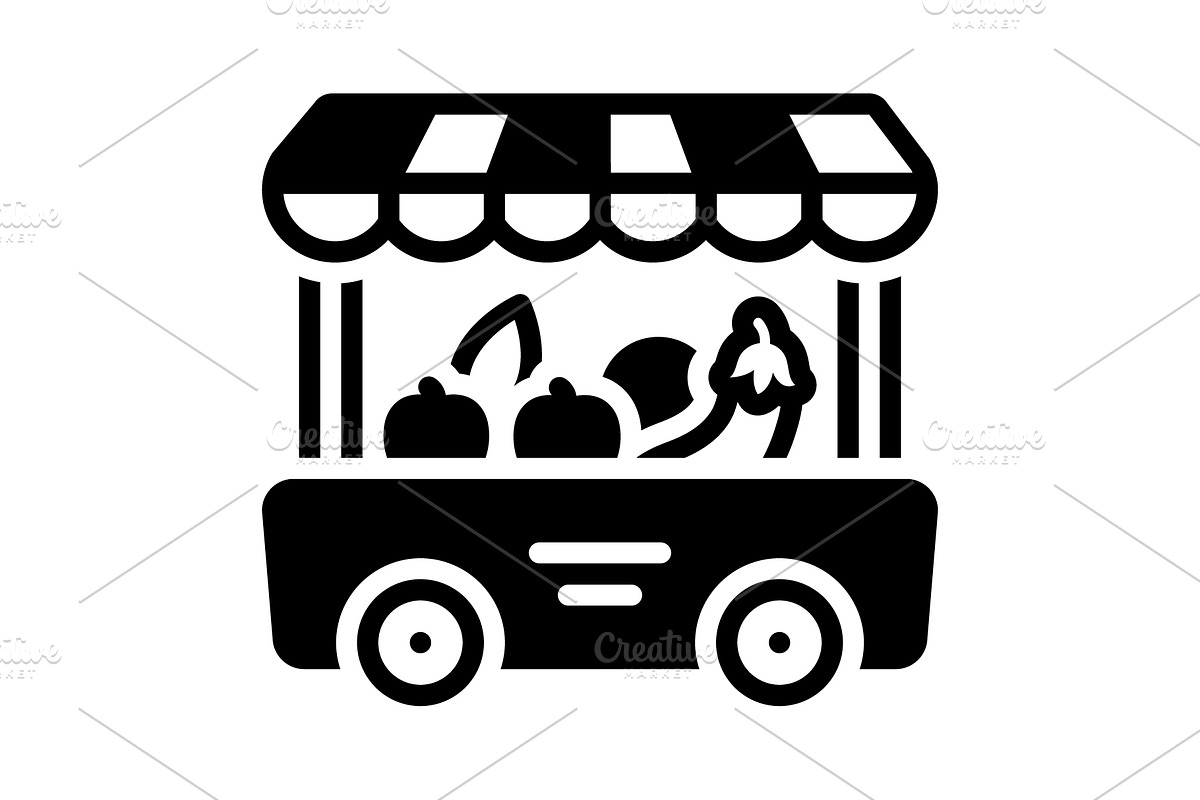 Produced veggies solid icon, a Solid Icon by Creative priyanka