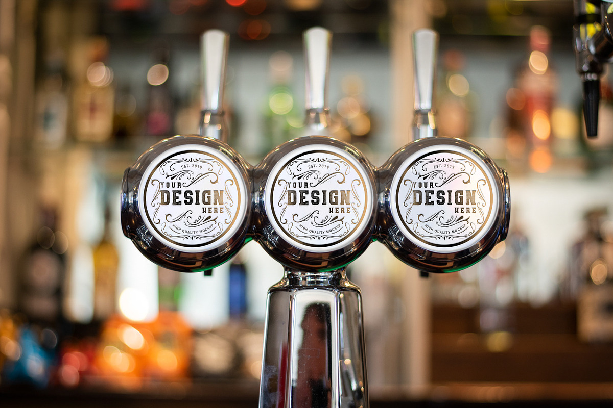 Beer Tap Label Mock-up #14, a Product Mockup by Mila