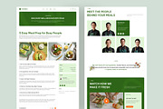 Healthy Food Catering Website UI, an UI Kit Template by peterdraw (Thumbnail 5 of 6)