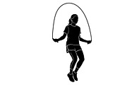 An energetic Jump Rope Silhouette, an Illustration by Amazin_art (Thumbnail 15 of 31)