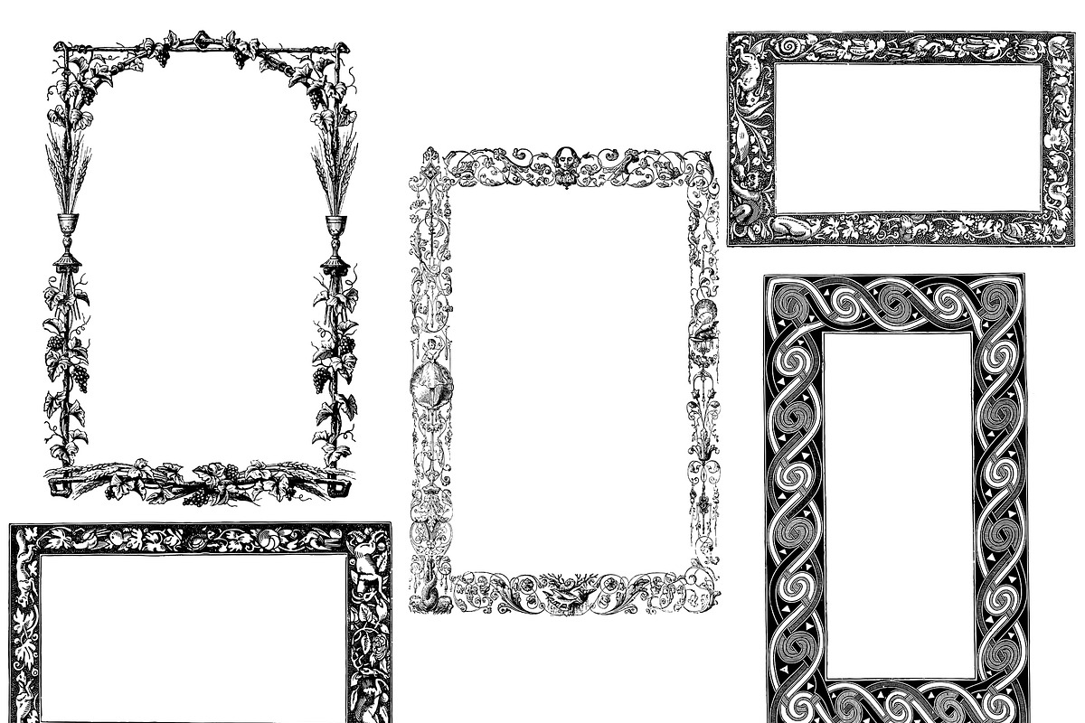 Procreate Frames & Ornaments brushes, a Brush Add-On by AW Studios (Photo 6 of 8)