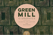 Green Mill Golden Jazz Graphics, a Pattern Graphic by Blixa 6 Studios (Thumbnail 2 of 3)