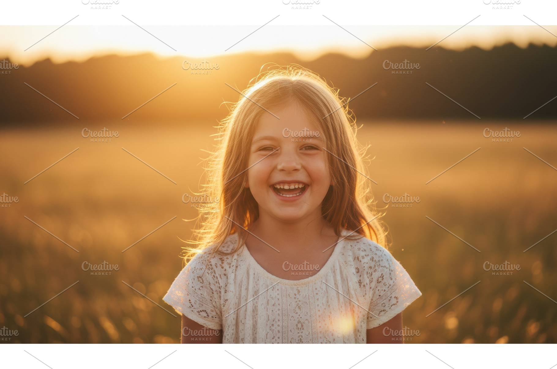 Smiling young girl with long blond, a Nature Photo by Igor Tichonow