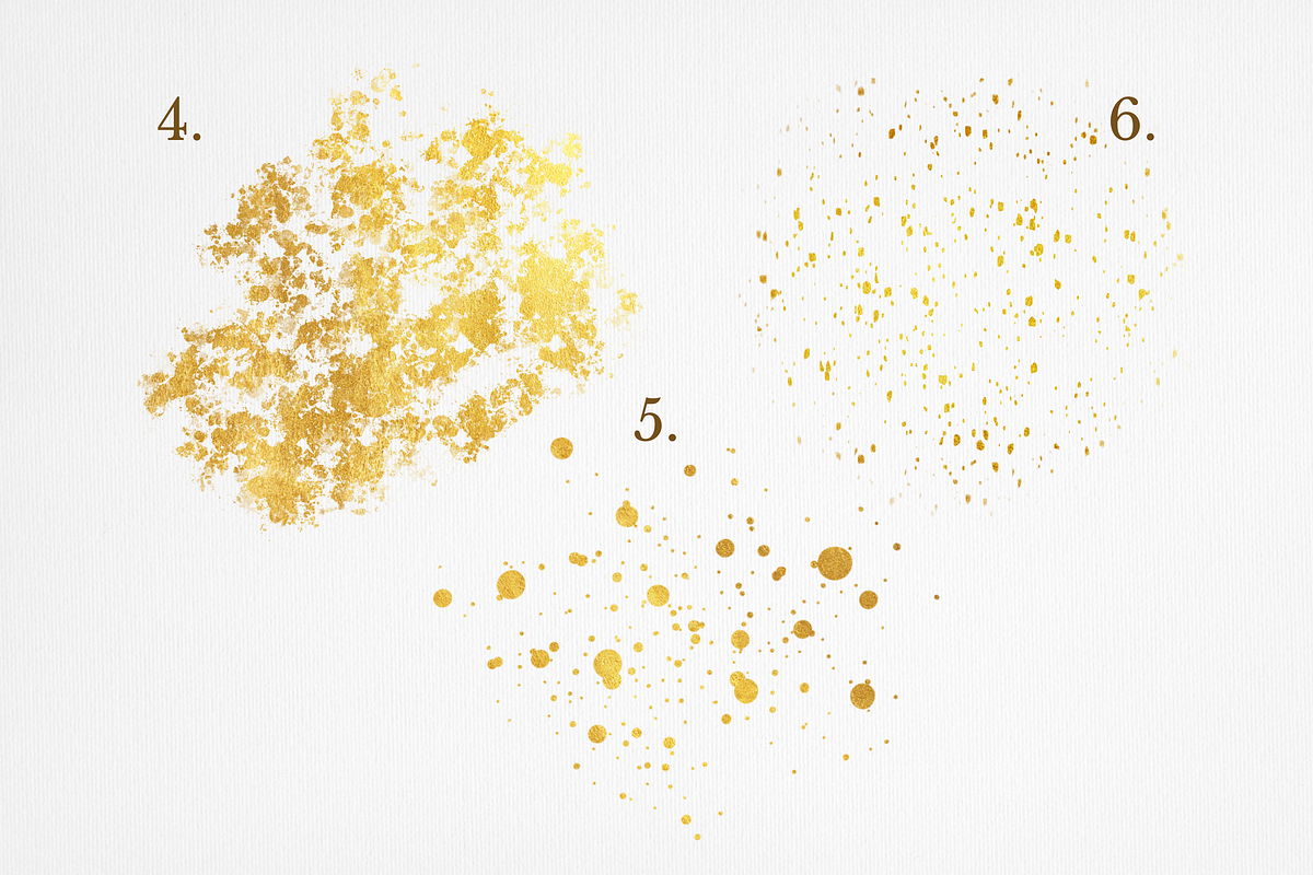 Contemporary Shapes and Gold Clipart, a Texture Graphic by Minky Moo Creations (Photo 8 of 14)