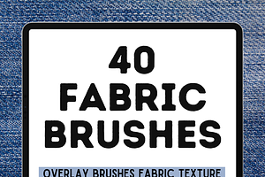 40 Fabric Texture Procreate Brushset