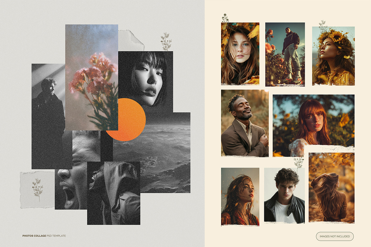 Photos Collage PSD Templates, a Layer Style Add-On by iHemalaya (Photo 1 of 5)