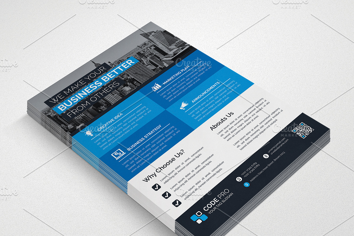 Flyers, a Flyer Template by pixelworkz (Photo 2 of 6)