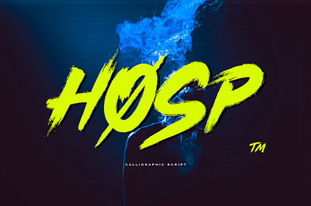 Hosp Brush Font, a Script Font by n.A Studio