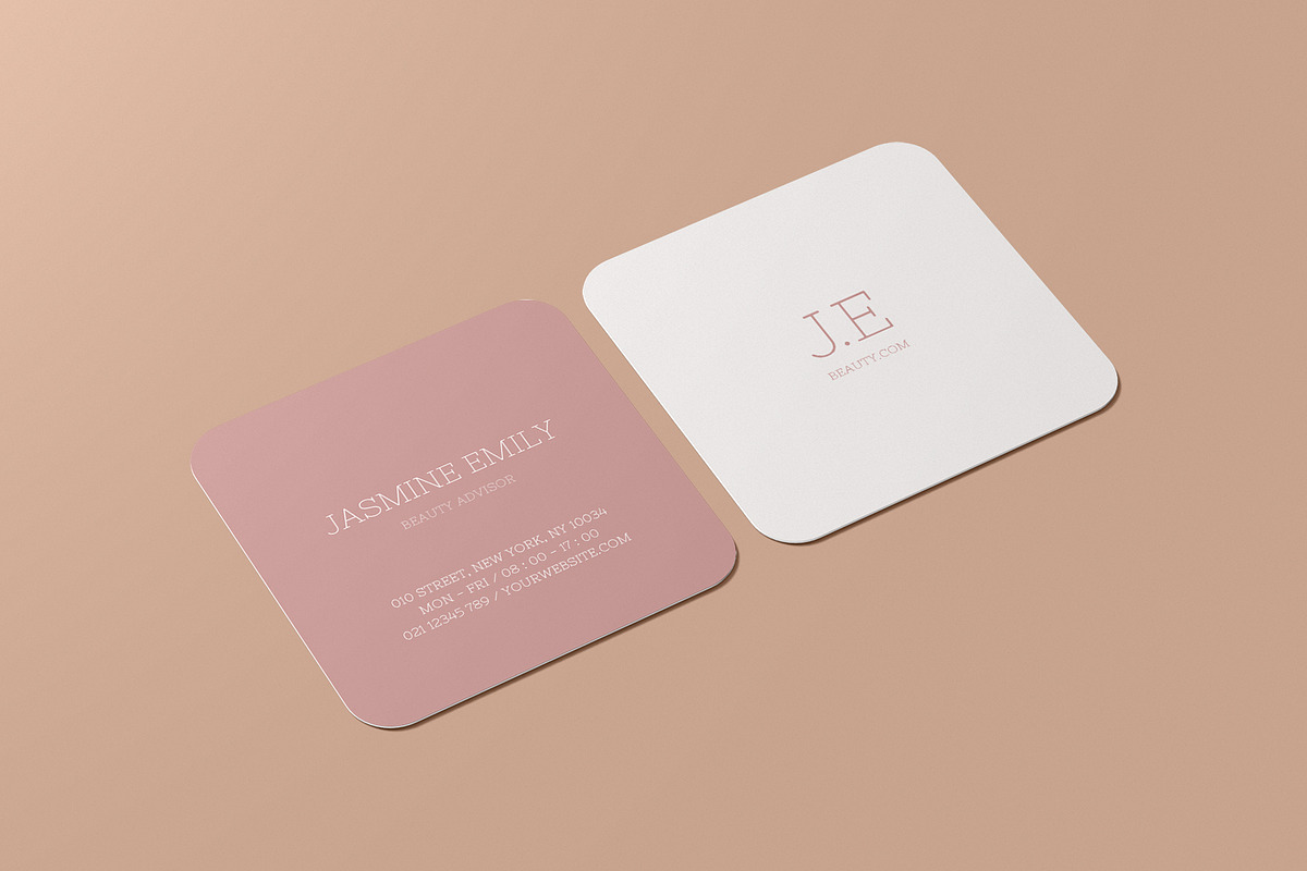 Square Business Card Mockup, a Books & Magazine Mockup by Mockup Supper (Photo 4 of 10)