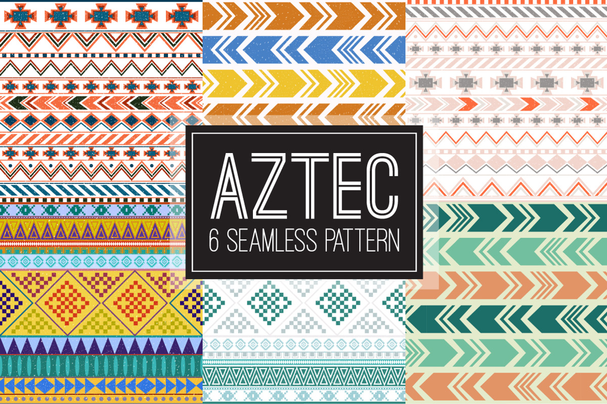 Aztec tribal color seamless pattern, a Pattern Graphic by Tumana_Net (Photo 1 of 7)