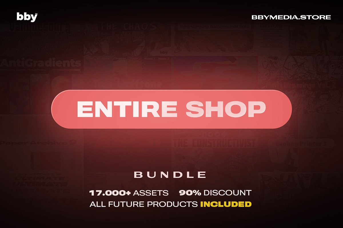 Entire Shop Bundle | -90% | +2500$, an Object Graphic by bbymedia.store (Photo 1 of 5)