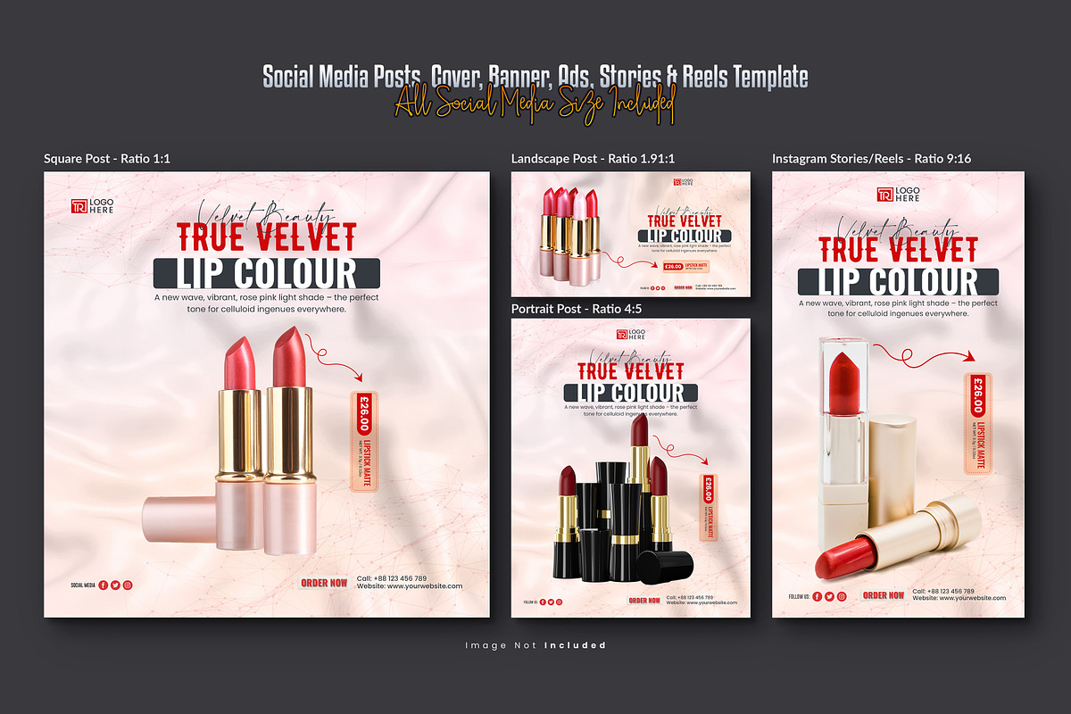 Cosmetic Beauty Product Social Media, a Social Media Template by Creative_View
