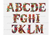 Bohemian Alphabet | Wedding Clipart, a Decorative Illustration by GlamArtZhanna (Thumbnail 4 of 5)