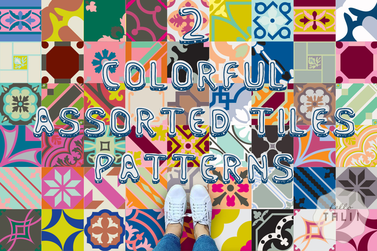 MIXED MOSAICS BACKGROUNDS, a Pattern Graphic by Hello Talii (Photo 2 of 8)