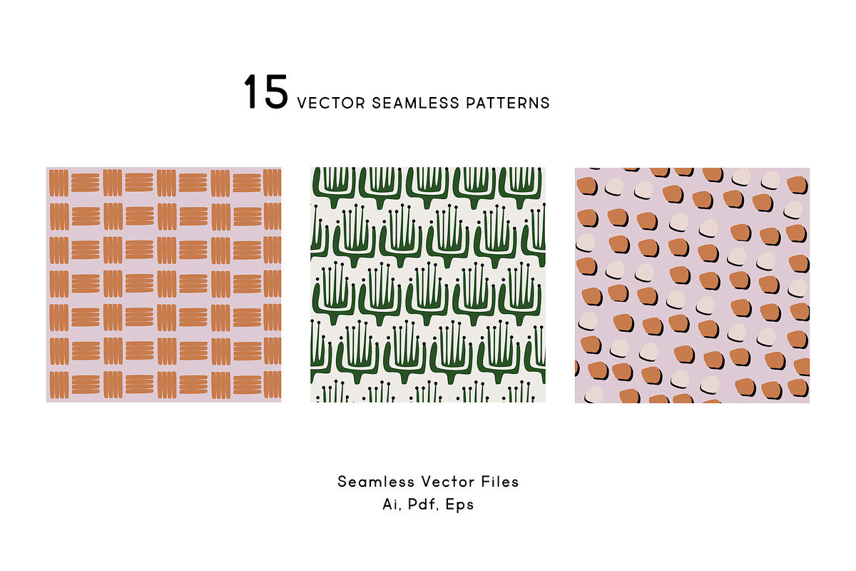 Retro Pattern Set, a Pattern Graphic by All This Concept (Photo 4 of 10)