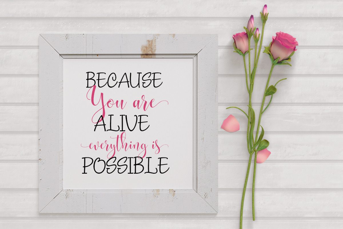 Ghisella, a Script Font by Byuly Ayika (Photo 10 of 11)