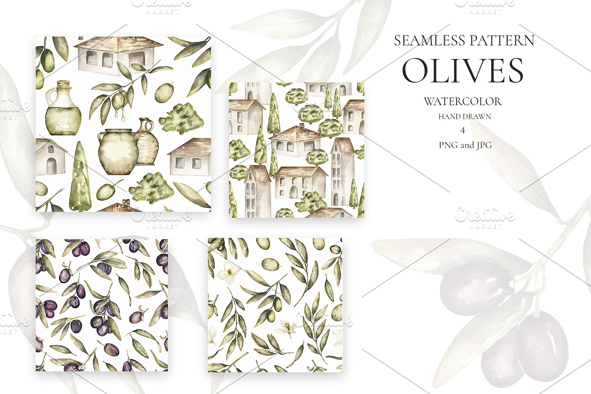 Watercolor Olives collection, a Graphic by MayaNavits (Photo 19 of 25)