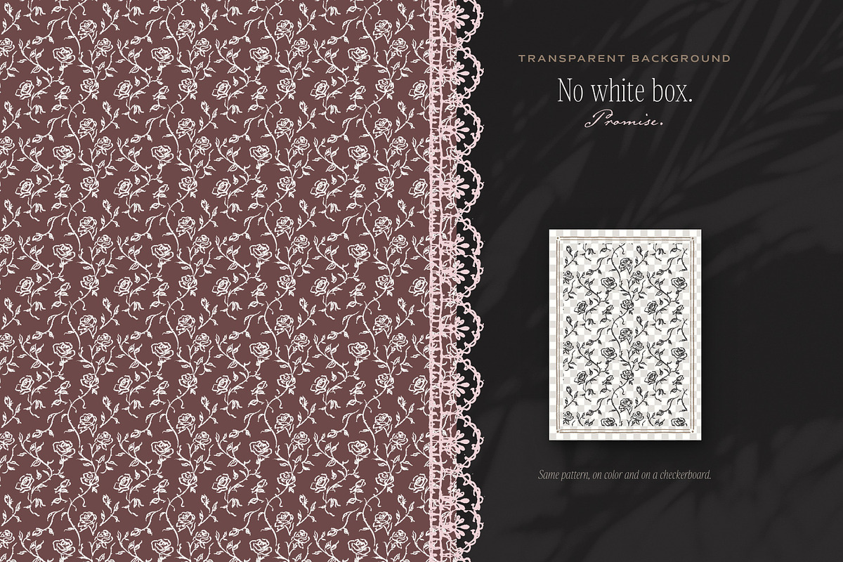 Roses & Florals Seamless Patterns, a Pattern Graphic by The October Creative (Photo 6 of 12)