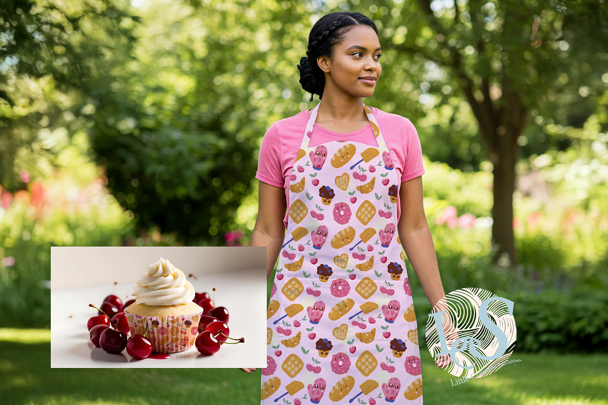 Sweet Cherry Bakery Kawaii Pattern, a Pattern Graphic by Little Creative Scribbles (Photo 6 of 6)