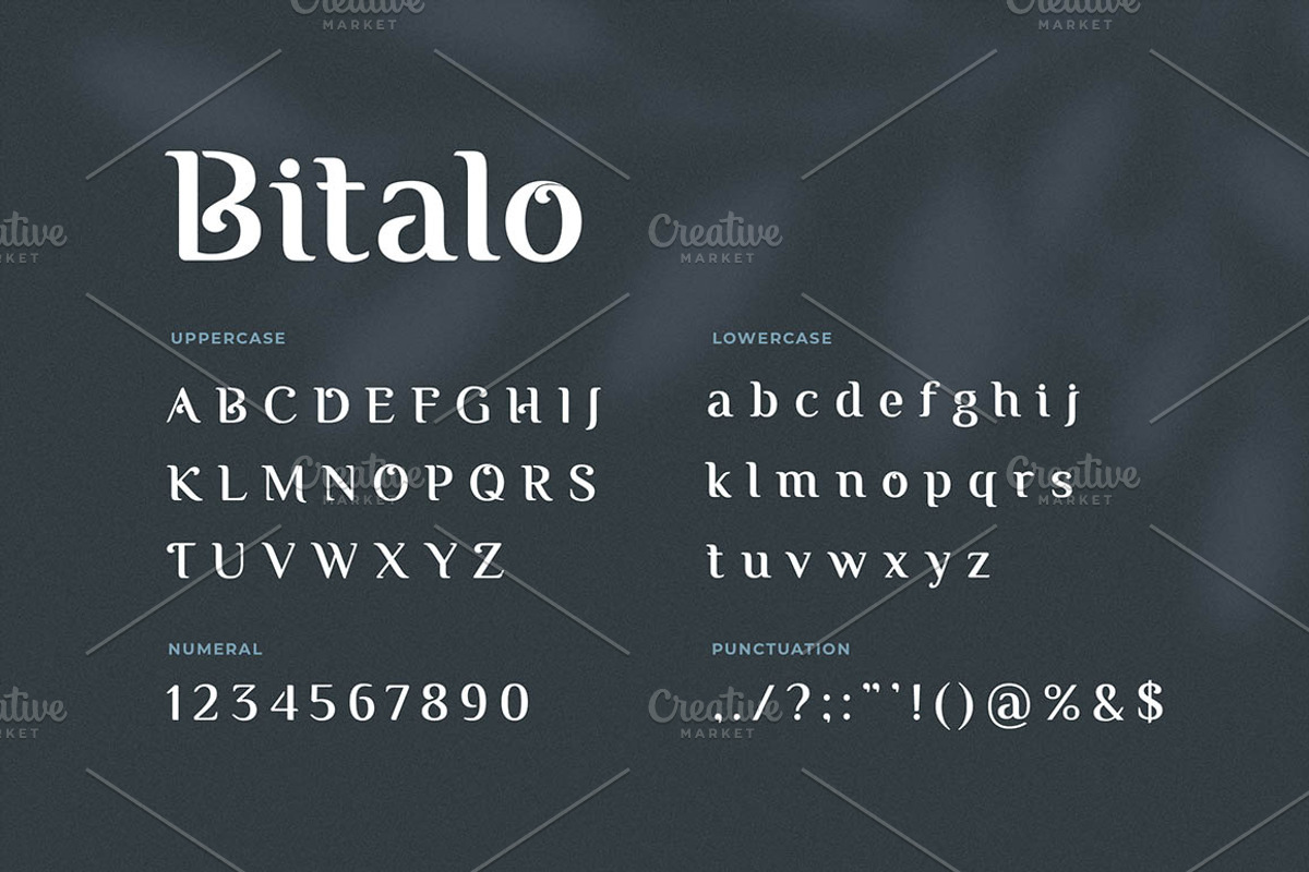 Bitalo Font, a Serif Font by Davinci Sesario (Photo 2 of 3)